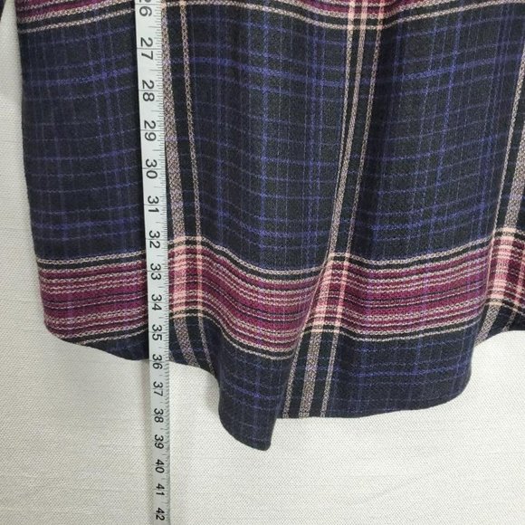 Cloth and Stone Anthropologie Dress Womens M Versify Plaid Tunic Shirt Dress - Picture 8 of 12